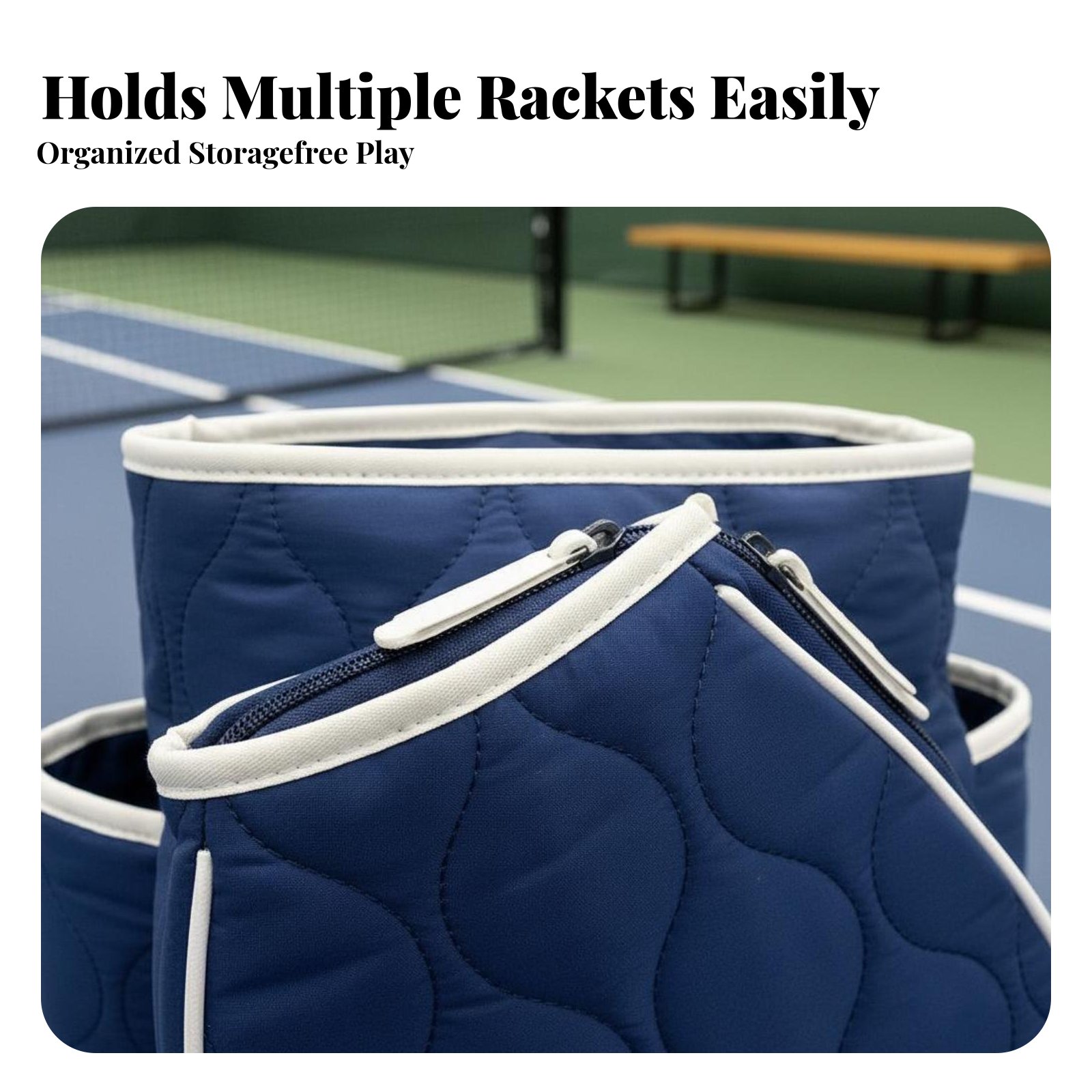 Backpack Racket Bag - Pickleball Paddle Tote Bag Lightweight Pickleball