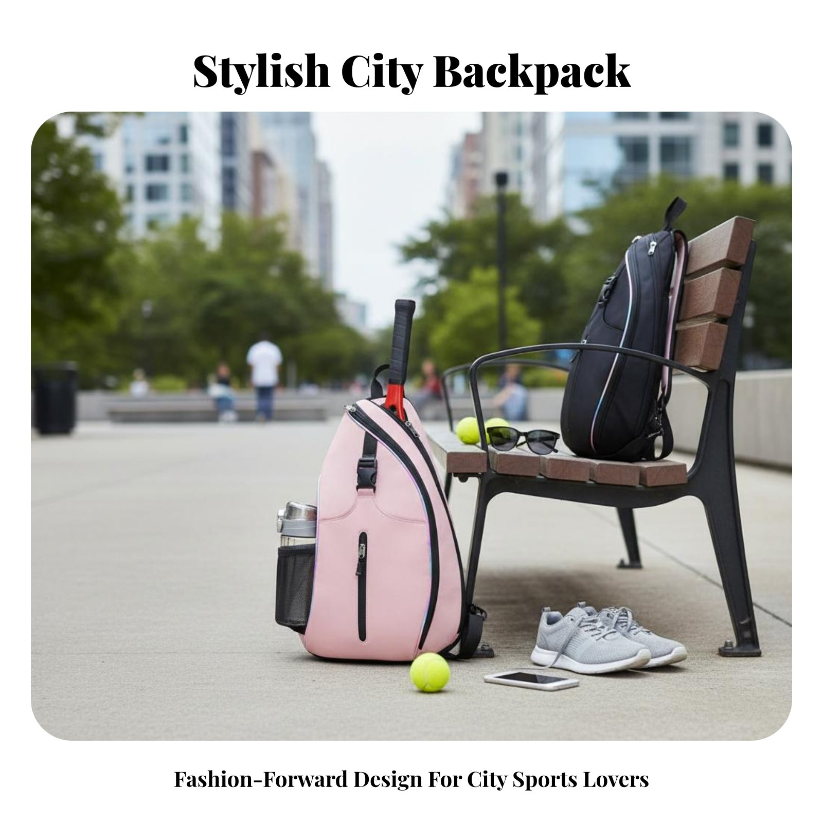 Backpack Racket Bag - Pickleball Backpack Sturdy Badminton Gear Bag