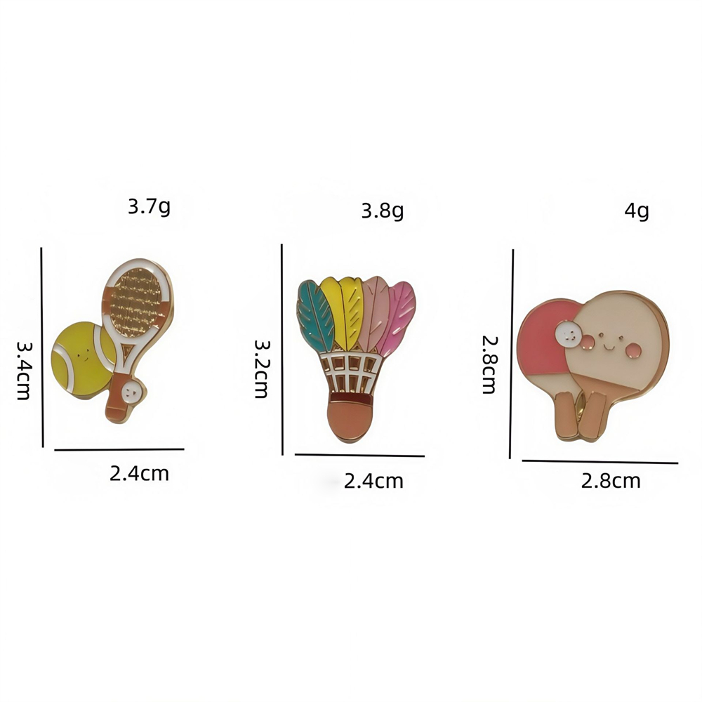 Zinc Alloy Brooches Stylish Ba - Badminton Vector incelemesi ve fiyatı